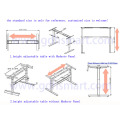 3 colonnes élévatrices Châssis acier Châssis table élévatrice électrique poutre télescopique